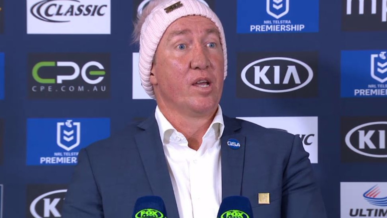 Trent Robinson has lashed the referees over forward pass interpretations.