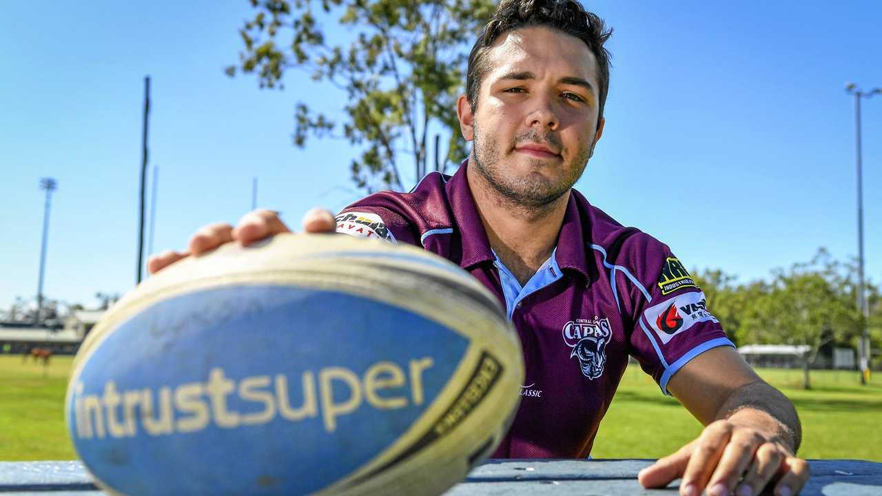 Under-18 Capras player Lyncoln Rebel is one of Gladstone's brightest young rugby league prospects. Picture: Matt Taylor GLA180519LYNC