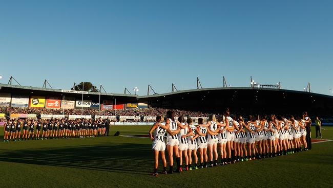 Plenty of fans filled Ikon Park for the Carlton-Collingwood clash. Pic: Getty Images