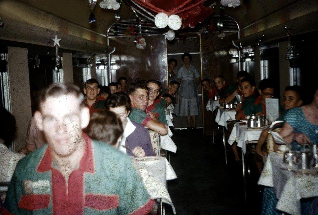 Dining car Sunlander 1958. Photo: Contributed