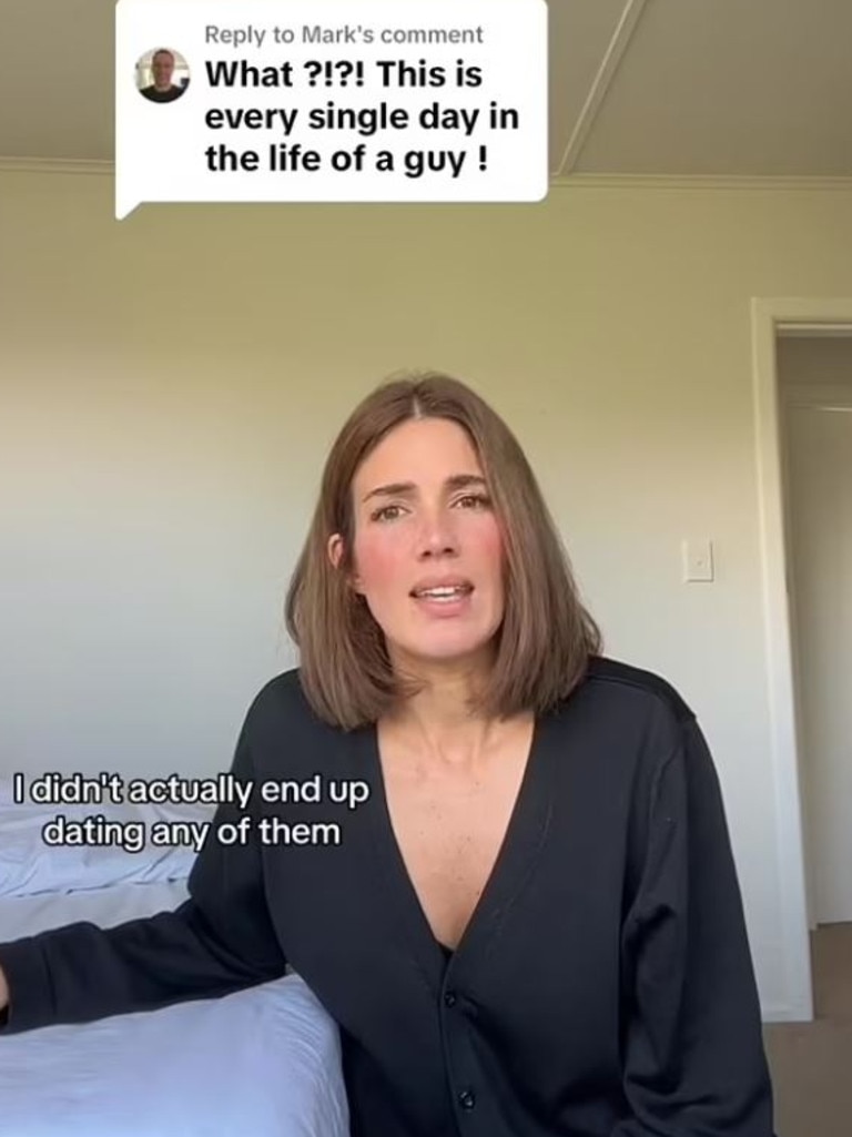 ‘We have to deal with it too, this is not exclusive to men.’ Picture: TikTok