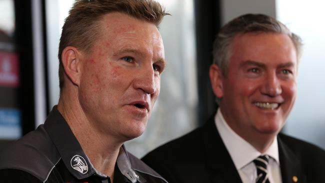 Eddie McGuire (right) was Buckley’s biggest ally. Picture: Michael Klein