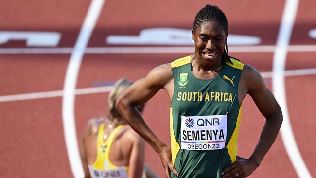 Caster Semenya has won two Olympic gold medals. (Photo by Hannah Peters/Getty Images for World Athletics)