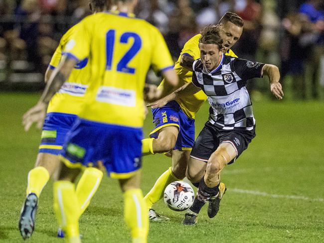 Knights midfielder Max Brown was named man of the match. Picture: Jerad Williams