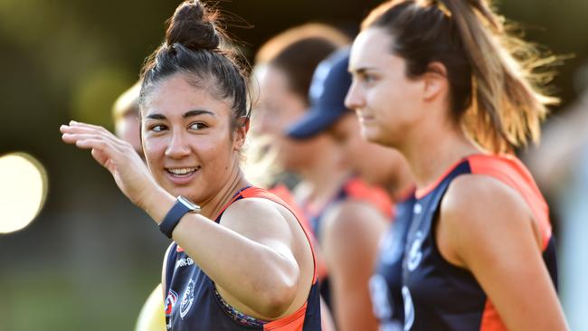 Darcy Vescio is back at training with the Blues. Picture: Jay Town