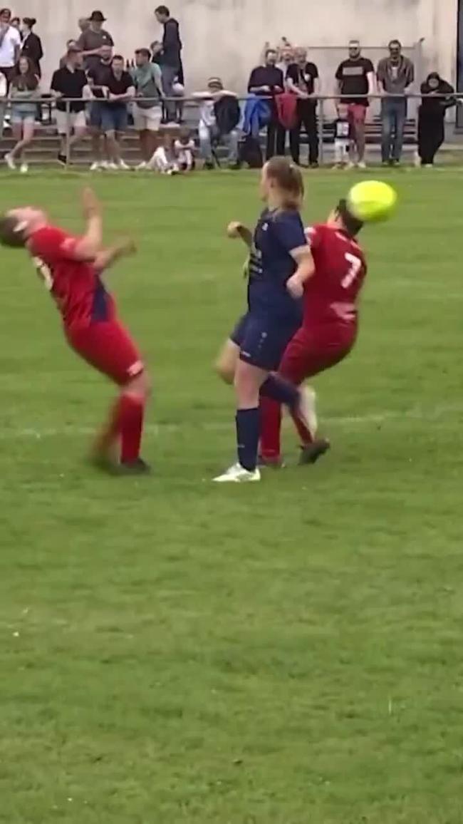 Double falcon knocks down two players