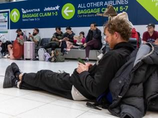 Brisbane Domestic Airport during IT outage, Friday, July 19, 2024 - Picture: Richard Walker