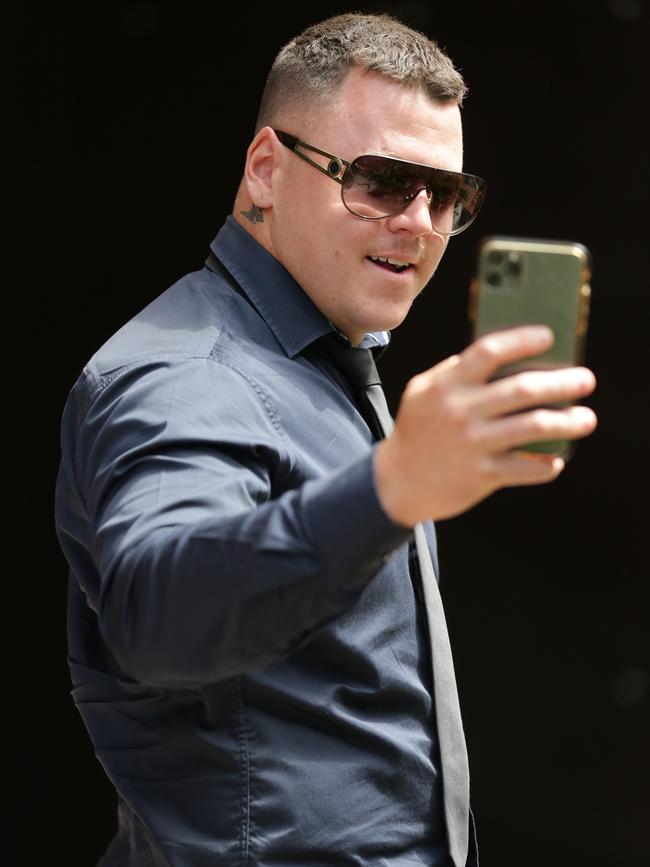 Lachlan Scarfe at a previous court appearance. Picture: Christian Gilles / NCA NewsWire