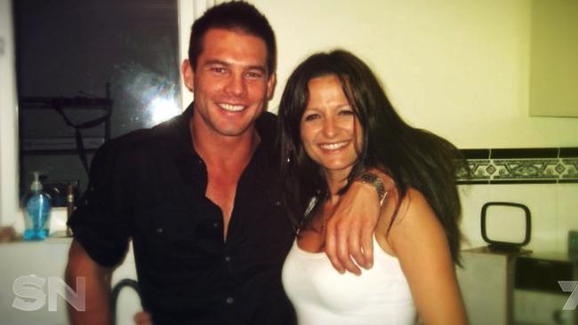 Ben Cousins and Maylea Tinecheff early in their relationship. Picture: Channel 7