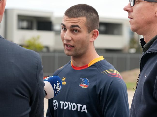 Josh Rachele training with Adelaide's SANFL team. 23 August 2024. Picture: Dean Martin