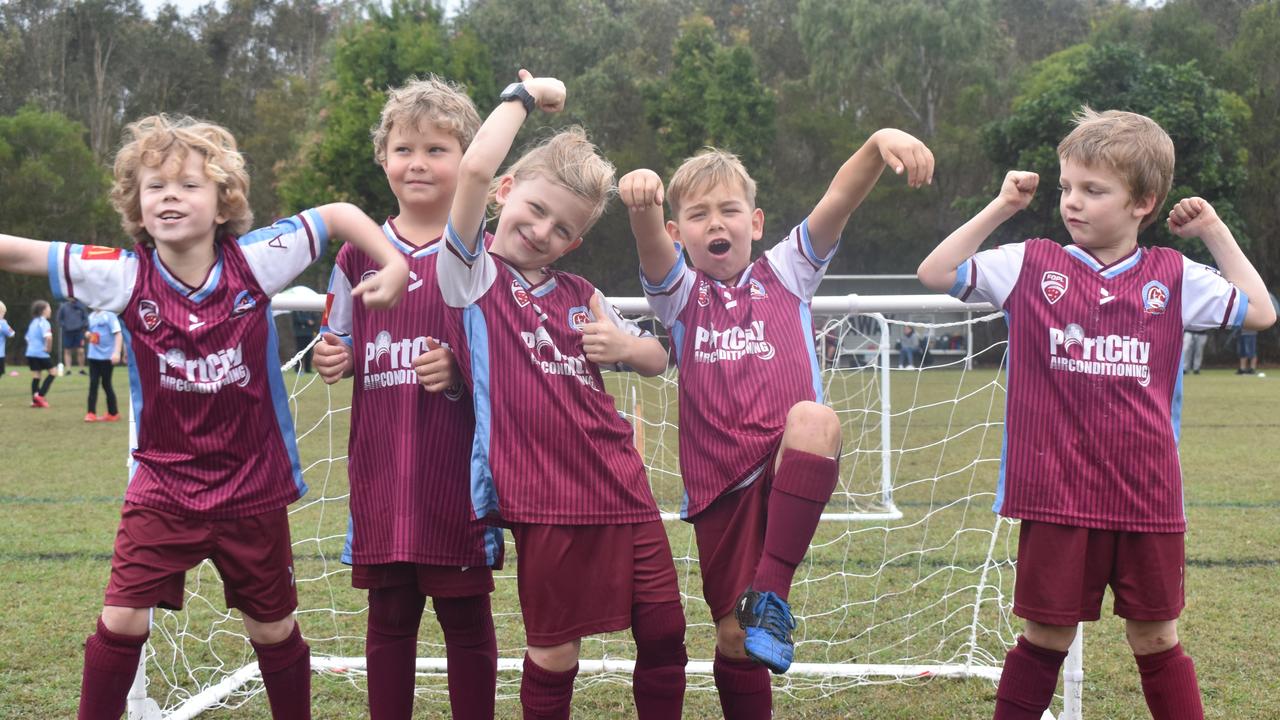 Coolum Eels under 7s at the Morey Tonen Carnival at Kawana on August 13, 2022. Picture: Eddie Franklin.