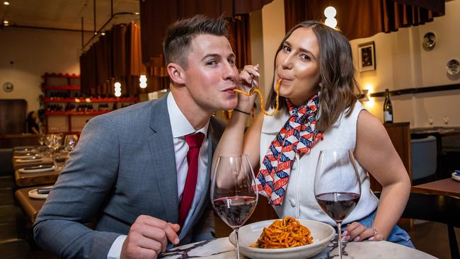 Fugazzi Bar &amp; Dining Room owners Max and Laura Sharrad. Picture: Tom Huntley