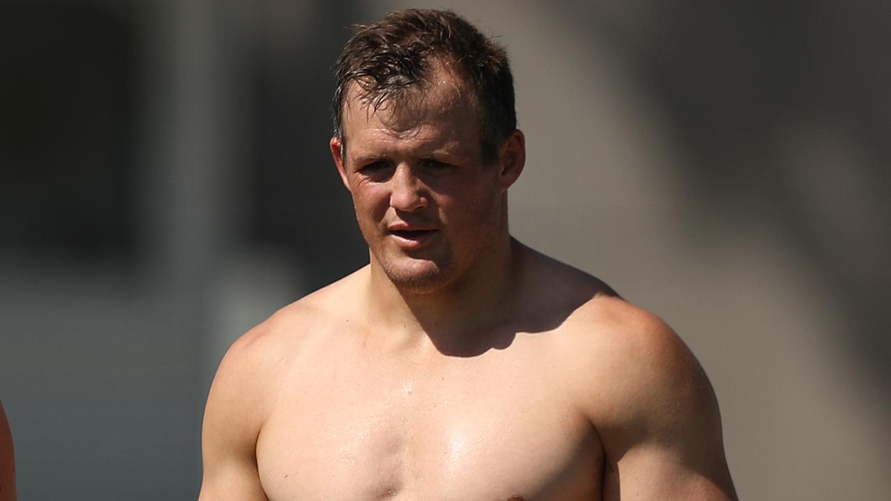 Josh Morris during Cronulla Sharks training at Shark Park, Woolooware. Picture: Brett Costello