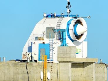 The wave generator as it started sinking. Picture: supplied by resident  Jim Fitzpatrick