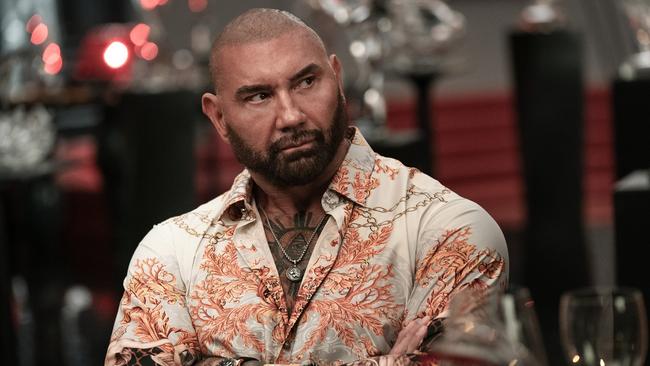 Dave Bautista as Duke in Glass Onion: A Knives Out story. Picture: John Wilson/Netflix