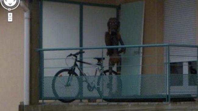 Genuinely creepy (nice bike though) Picture: Google