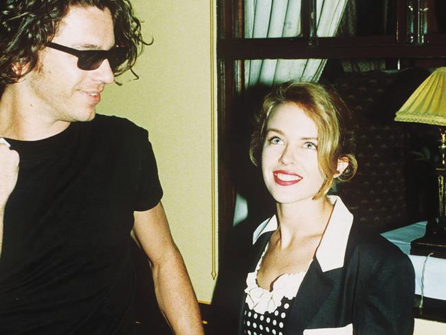 Michael Hutchence and Kylie MInogue on a secret holiday on the Orient Express. Picture: Supplied