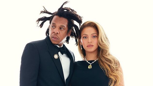 US rapper and entrepreneur Jay-Z with his superstar wife, Beyonce.