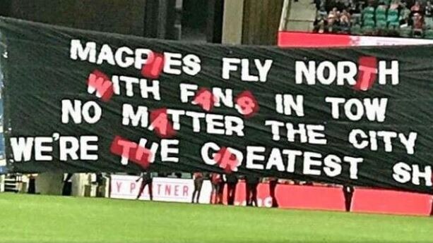 Is this the most creative banner message ever?