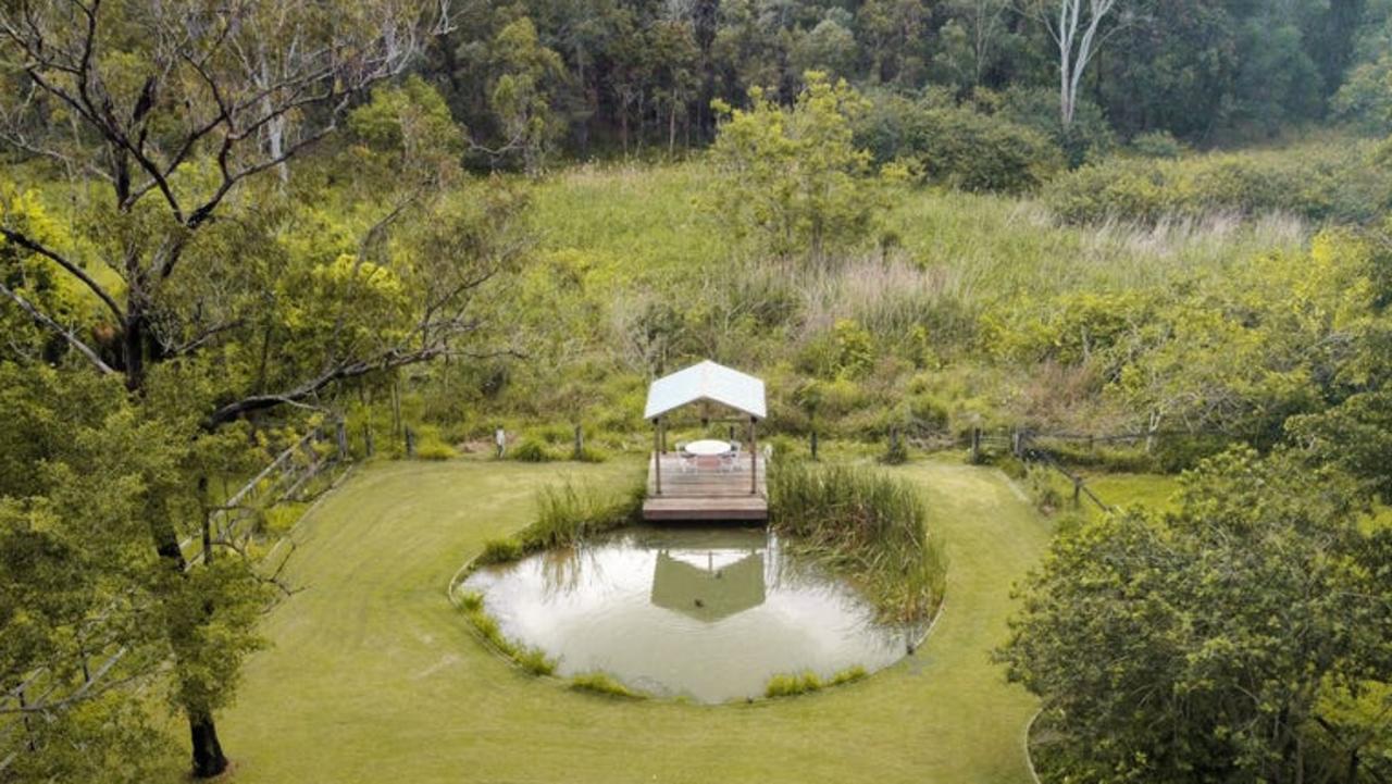 AFTER: The pondside gazebo