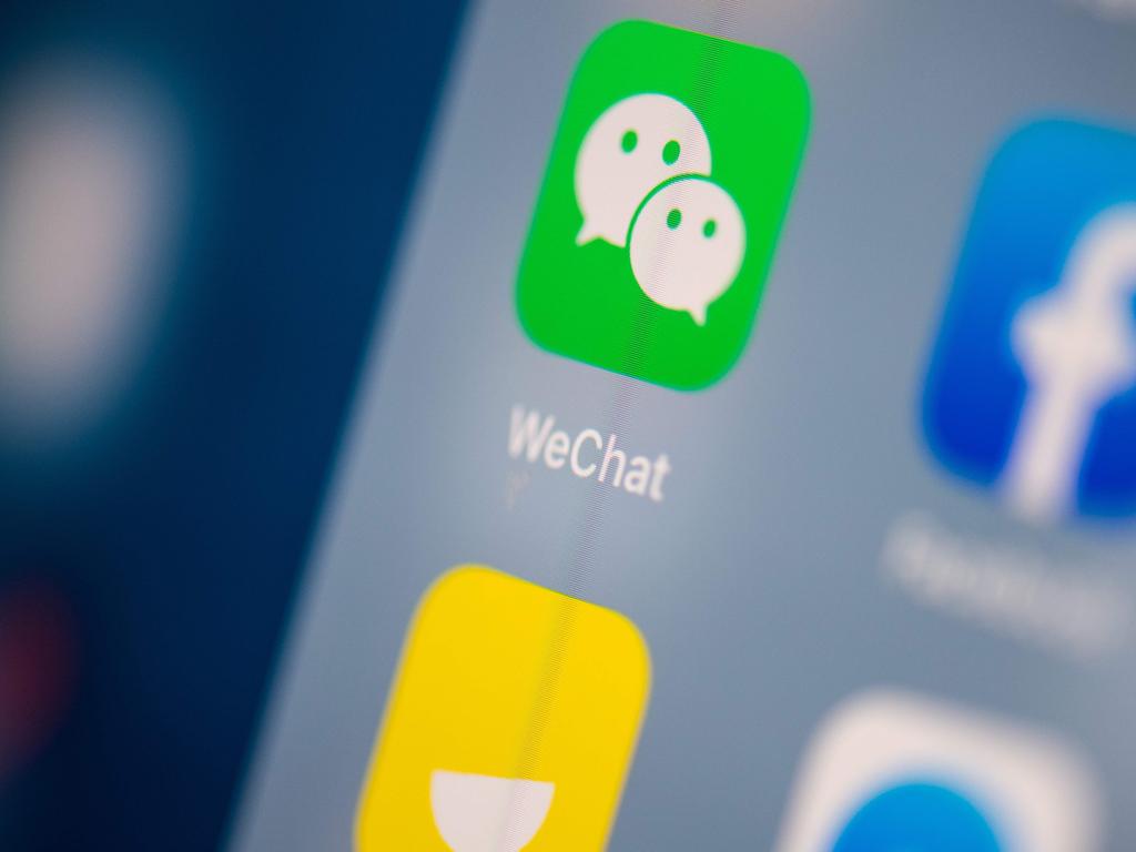 WeChat has been flagged as a national security risk. Picture: Martin Bureau/AFP