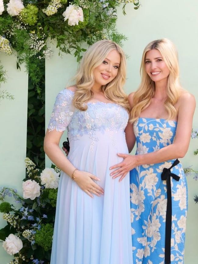 Ivanka Trump, 43, celebrating Tiffany Trump, 31, at her baby shower.