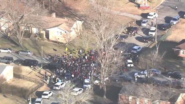 Richneck Elementary was on lockdown after a school staffer was shot Friday. Picture: ABC4