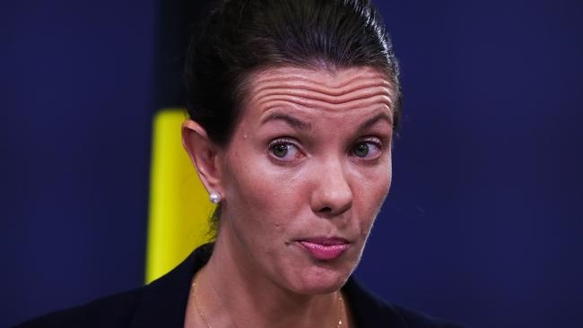 SYDNEY, AUSTRALIA : NewsWire Photos - JANUARY 30 2025; Minister for Mental Health Rose Jackson and NSW Health Secretary Susan Pearce address the media in a press conference to to provide an update on the NSW public health psychiatrist workforce. Picture: NewsWire/ Gaye Gerard