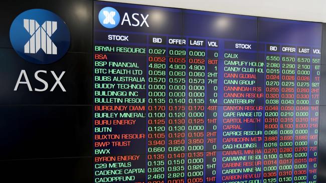 Shares on the Australian Securities Exchange are in for a bumpy ride. Picture: Damian Shaw