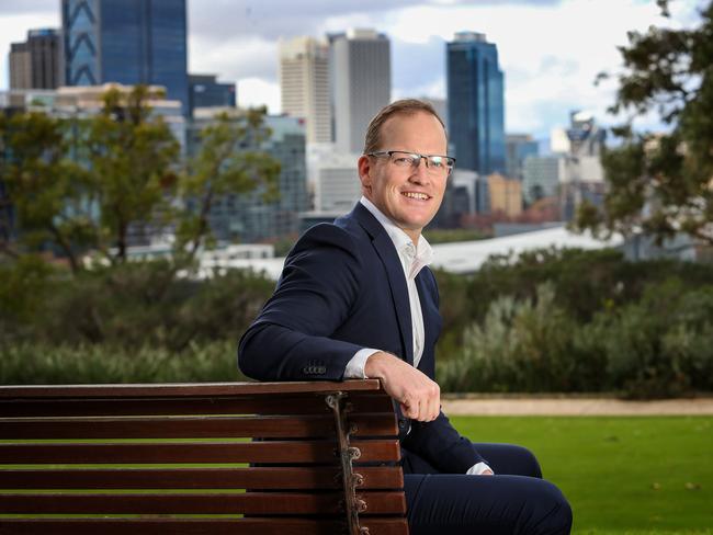 8/7/2021WA business leader Stuart Nicholls CEO Strike, at kings Park PerthPic Colin Murty The Australian