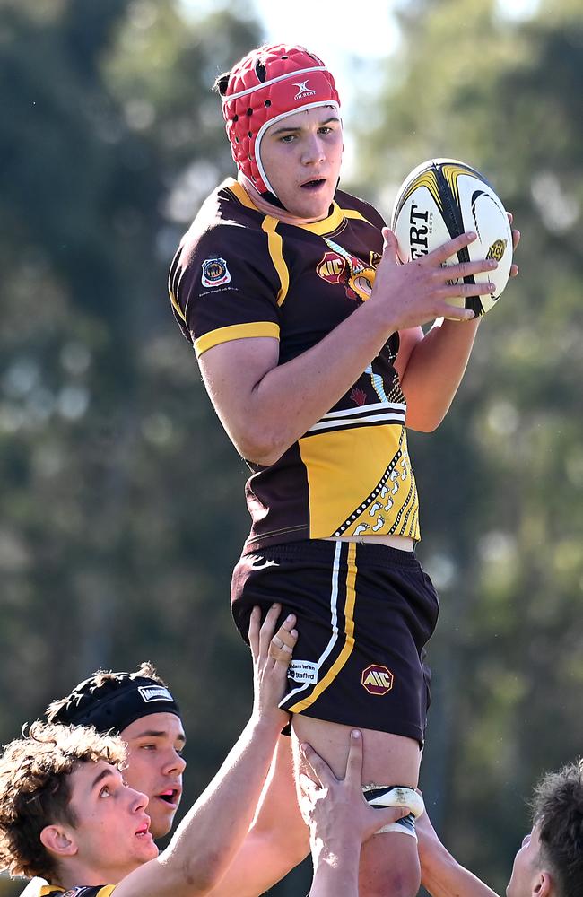 Padua College player Will Ross AIC First XV rugby grand final between St Laurence's College and Padua College. Saturday June 8, 2024. Picture, John Gass