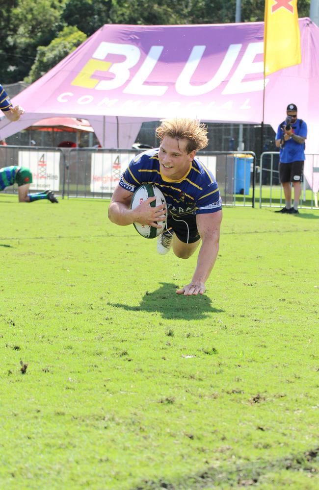 Frankie Goldsbrough. Colts 1 club rugby action between Easts and GPS. Saturday April 6, 2024.