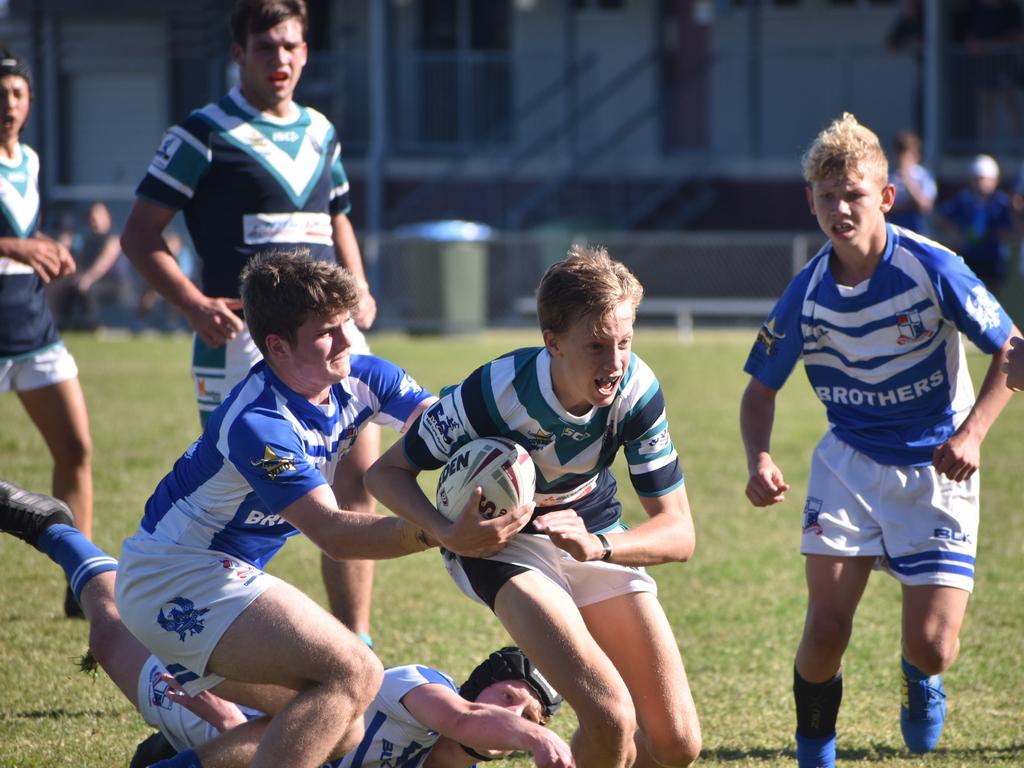 Mikey Hinchey for Mercy College against Ignatius Park in the Cowboys Challenge, July 20 2021. Picture: Matthew Forrest