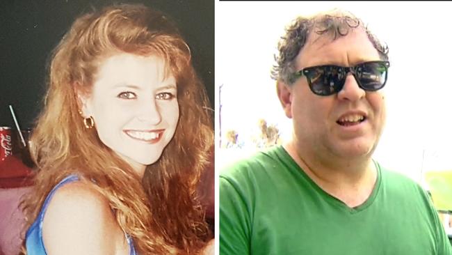 Janine Vaughan on her 30th birthday, left, and Andrew Jones, right.