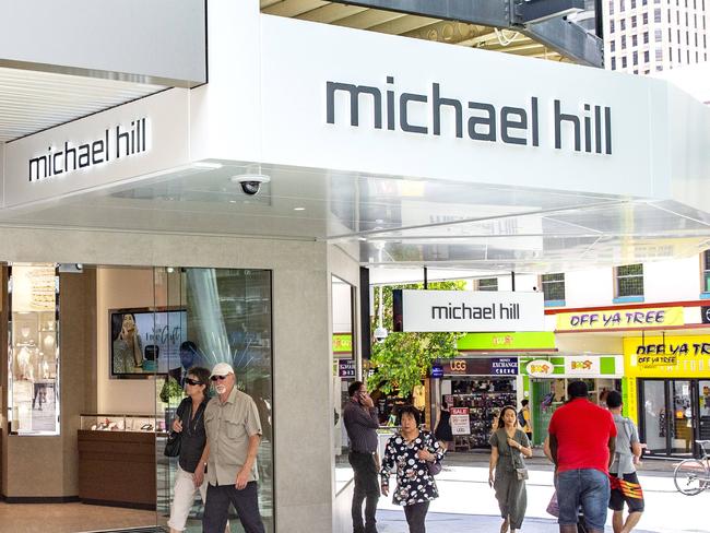 General photograph of Michael Hill Jewellers in Queen Street, Brisbane, Tuesday, November 5, 2019 (AAP Image/Richard Walker)