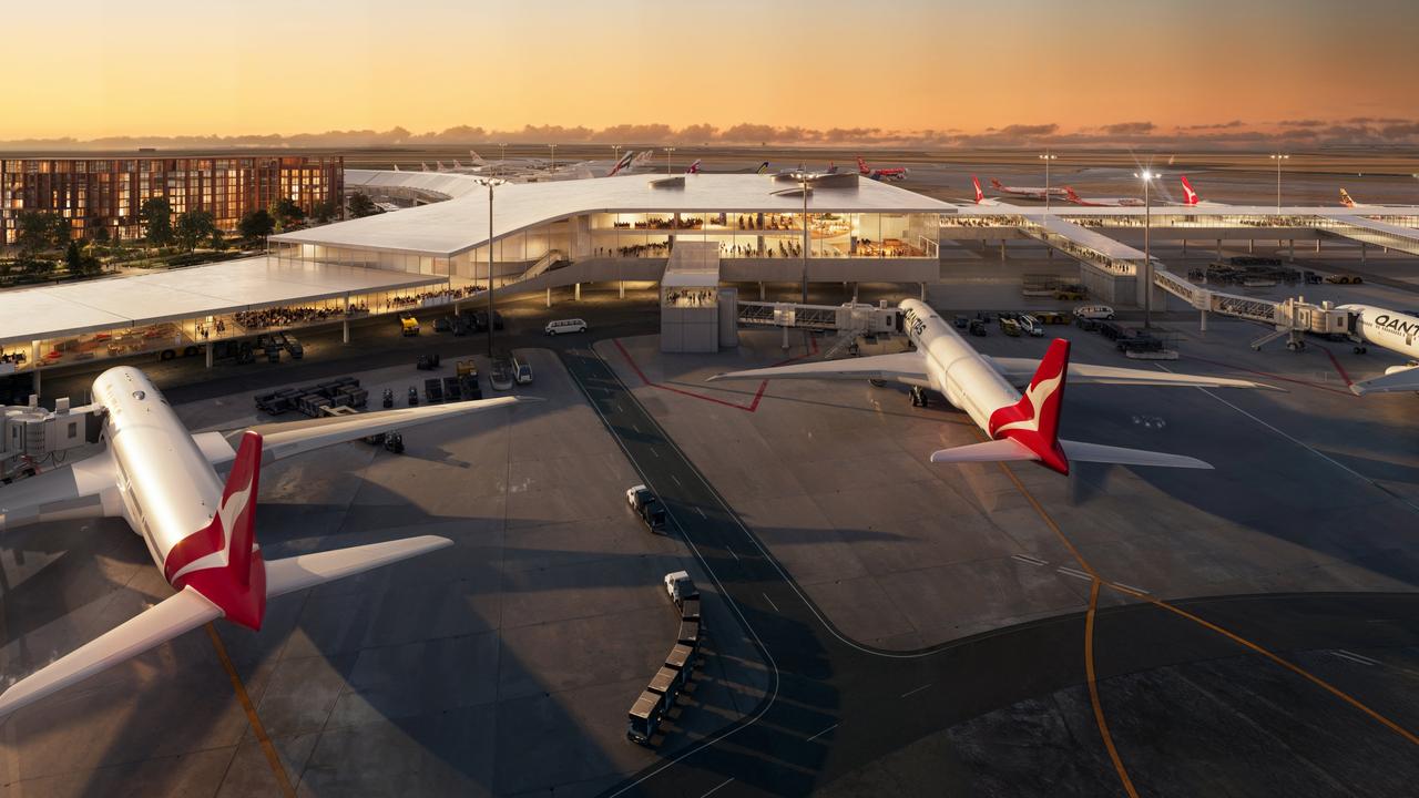 The new terminal at Perth Airport will make it the country’s second biggest hub. Image: Qantas.