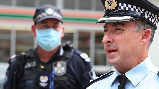 Gold Coast Police Superintendent Rhys Wildman said it was only a matter of someone making a poor decision for things to go terribly wrong when to came to knives. Picture Glenn Hampson