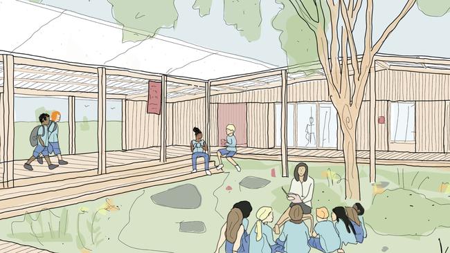 Artist impression of the new Geelong Grammar purpose-built primary school in Corio.