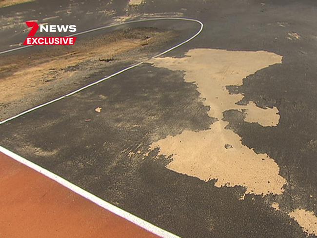 Less than two weeks after hosting its first major event, a $6 million O’Hallloran Hill BMX Sam Willoughby facility hailed as ‘world-class’ has been abandoned by riders, looking worse for wear. Picture: 7 NEWS