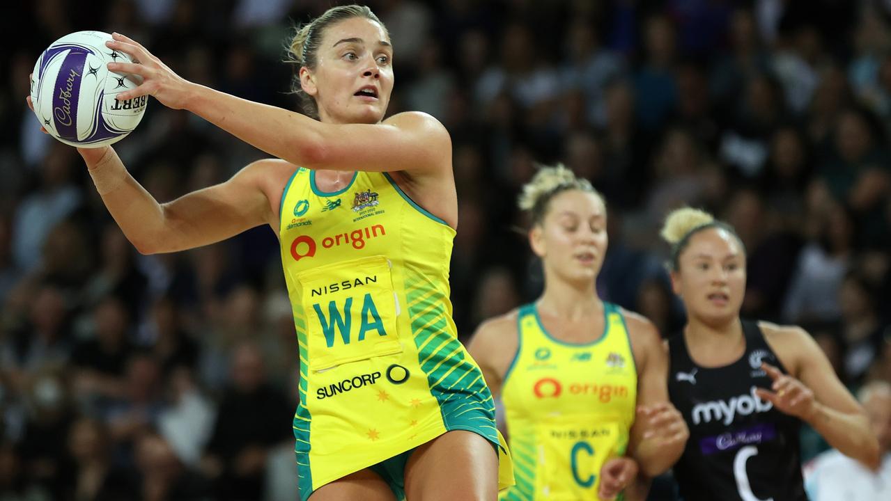 Diamonds captain Liz Watson is yet to know who will play alongside her at the World Cup. Picture: Phil Walter/Getty Images