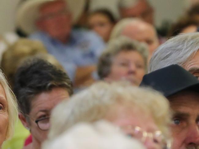 More than 200 members of Palm Beach community packed the Share and Care Centre  for a meeting regarding future development and changes to the Town Plan. Familiar Faces in the crowd. Picture Glenn Hampson