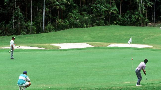 The fall happened at Bonville International Golf Club in Coffs Harbour.