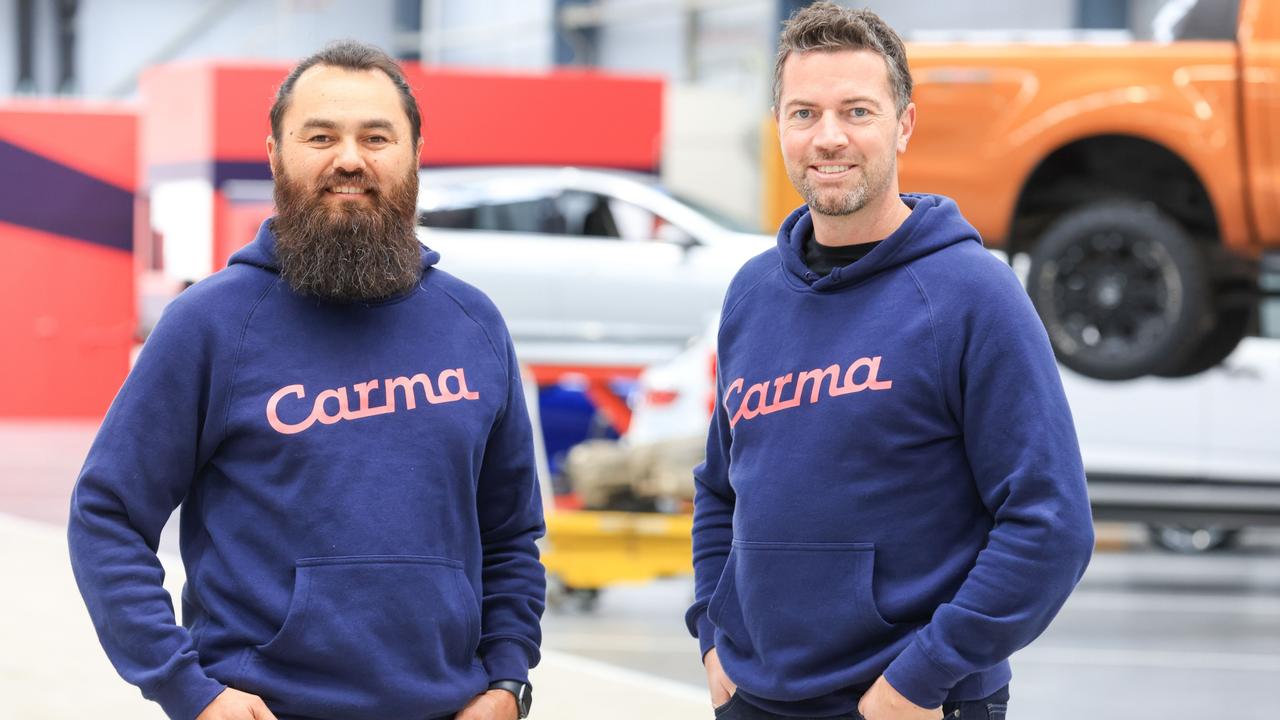 Carma co-founders Lachlan MacGregor and Yosuke Hall. Picture: Supplied.