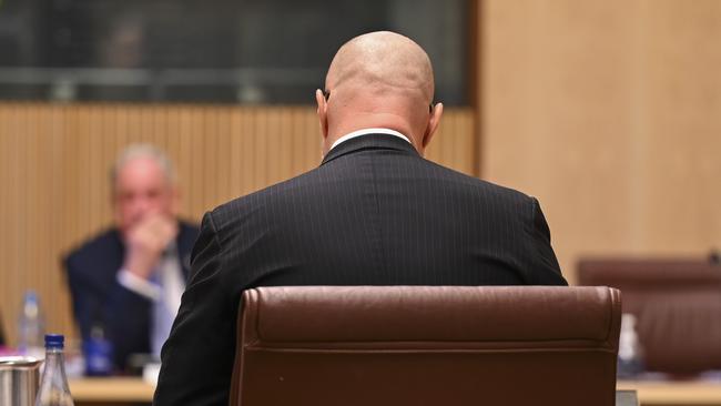 Former PwC boss Luke Sayers faced a bruising Senate hearing in Canberra. Picture: Martin Ollman