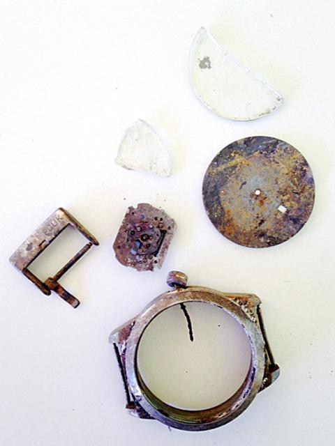 Pieces of a watch believed to be Kyle's found at Undilla Station.