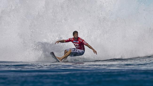 Dayyan Neve competing at the Billabong Pro in Tahiti.