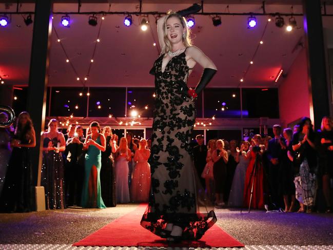 Robina State High School Year 12 formal at HOTA. Sidney Parratt strikes a pose. Picture: Glenn Hampson.
