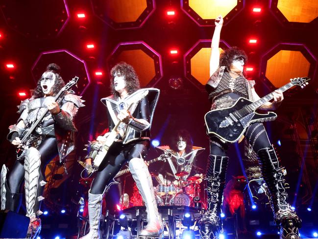 KISS play the Brisbane Entertainment Centre. Picture: Steve Pohlner