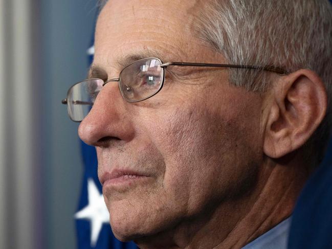 Director of the National Institute of Allergy and Infectious Diseases, Dr Anthony Fauci. Picture: AFP