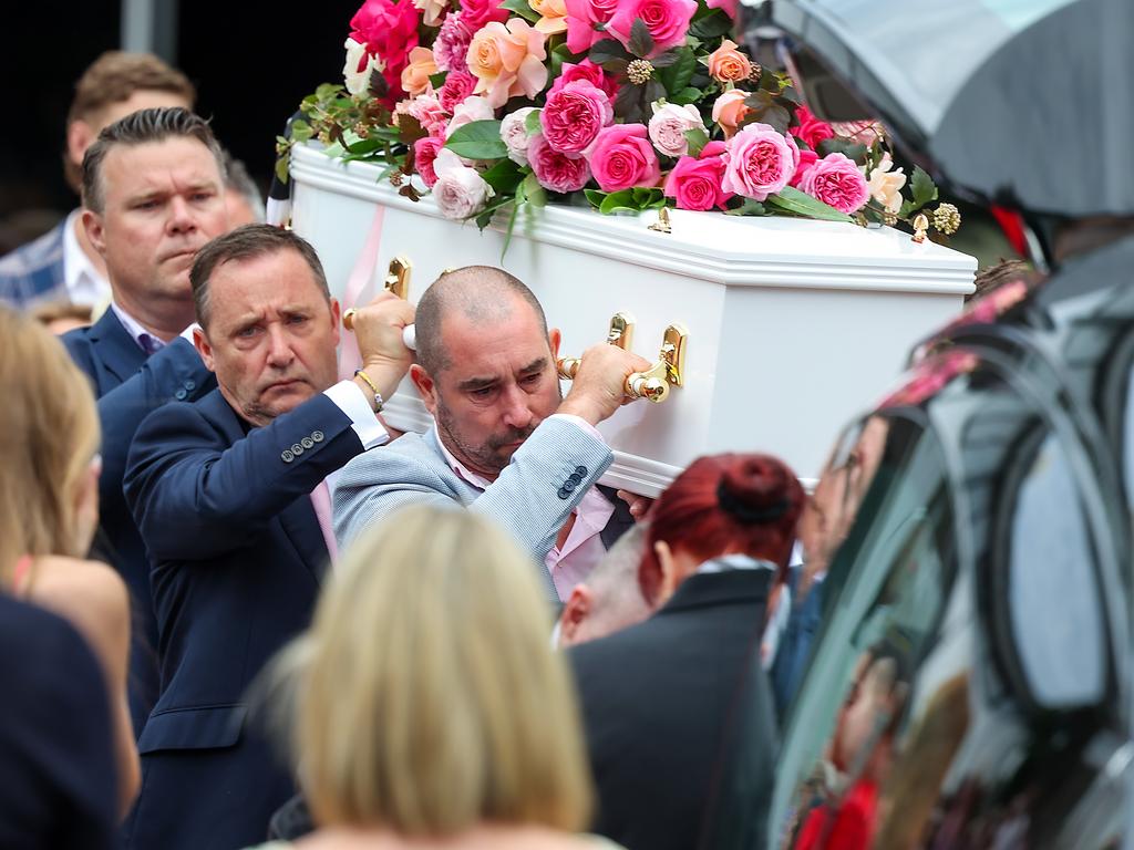 Bianca Jones’s funeral at Mentone Girls Grammar. Picture: NewsWire/Ian Currie